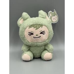 LaBabies Monster Green Lulu Plush Doll 8” Stuffed Animal